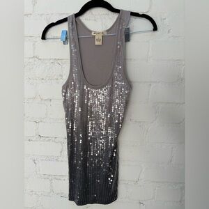 Arden B ombré Sequin Top